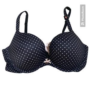 Victoria’s Secret, 36 D, Black With White Polka Dots, New With Tags